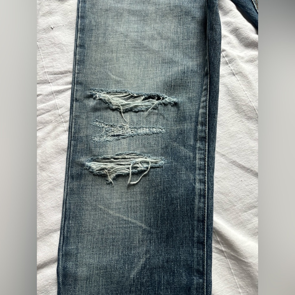Saint Laurent Men's Faded Blue Slim Jeans - Picture 4 of 13